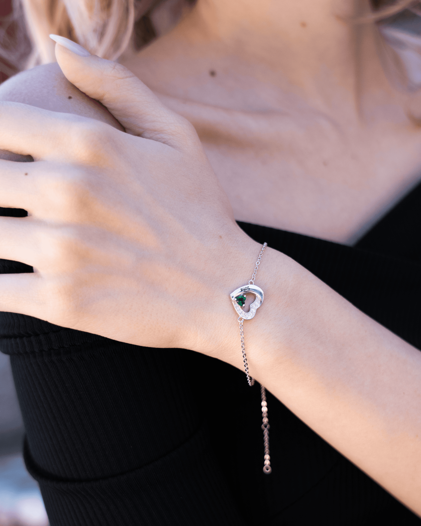 PRINCESS JEWELRY® Bracciale Personalizzato in Argento 925 con Zircone Colorato - Princess Jewelry