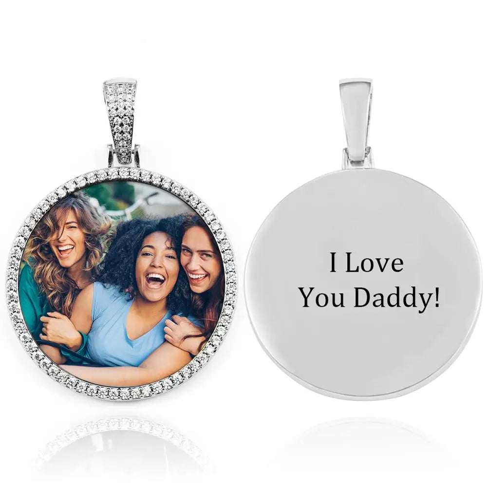 PRINCESS JEWELRY® Collana in Acciaio Inossidabile con Foto Personalizzata (2 colori) - Princess Jewelry