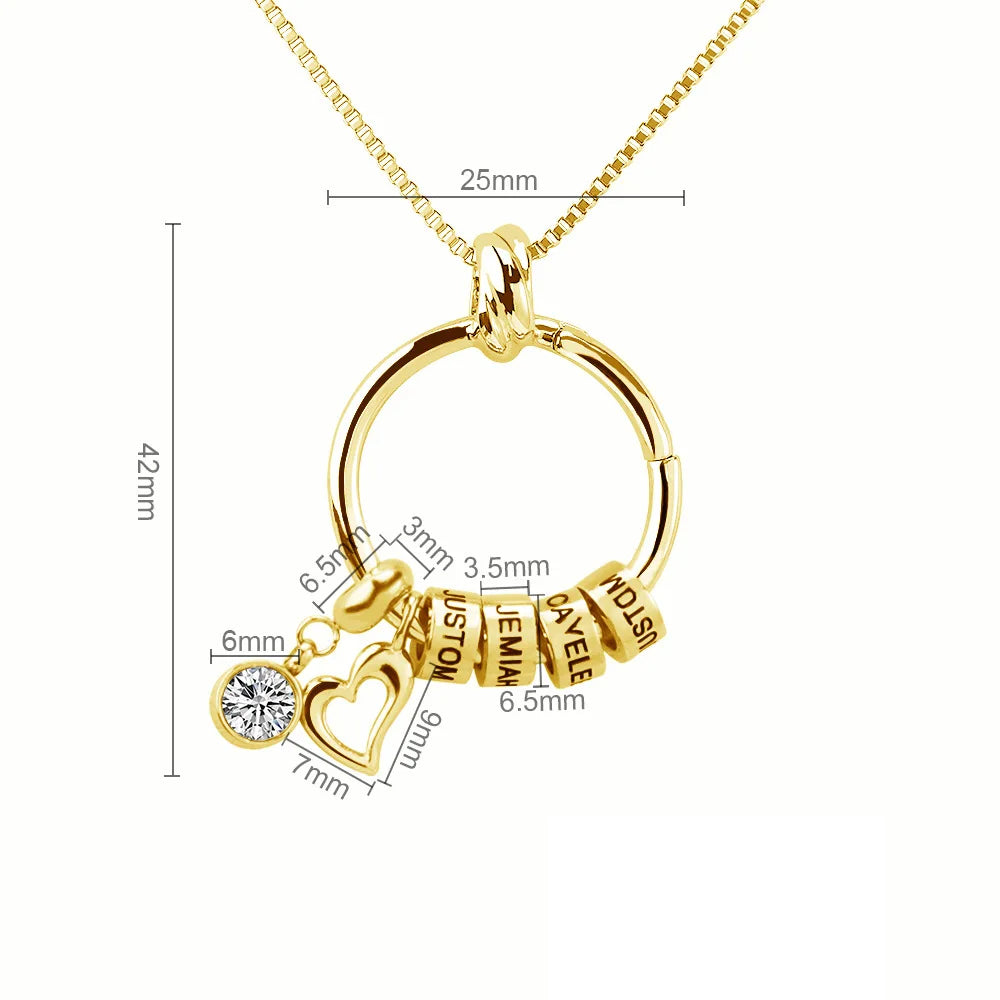 PRINCESS JEWELRY® Collana in Acciaio Inossidabile con Nomi Personalizzati (3 colori) - Princess Jewelry