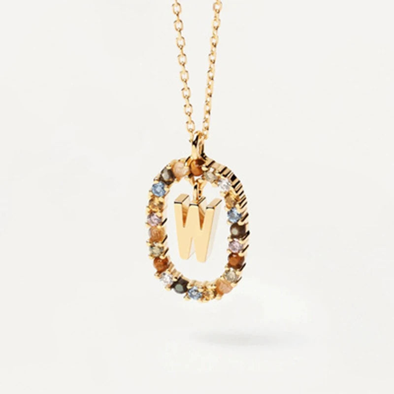 PRINCESS JEWELRY® Collana in Argento 925 con Lettera (3 colori) - Princess Jewelry