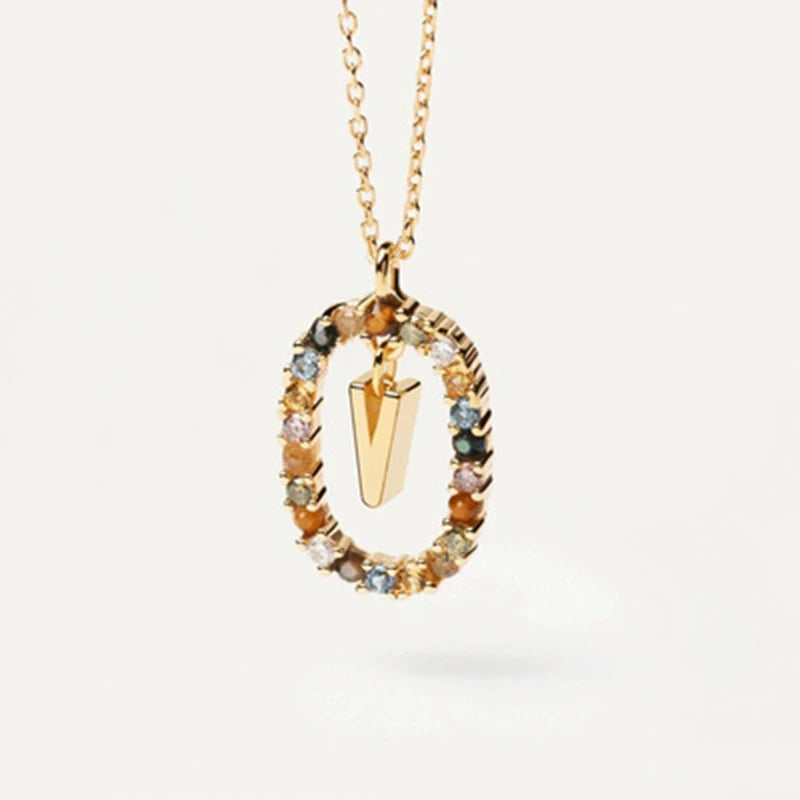 PRINCESS JEWELRY® Collana in Argento 925 con Lettera (3 colori) - Princess Jewelry