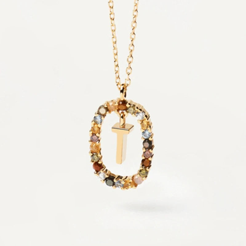 PRINCESS JEWELRY® Collana in Argento 925 con Lettera (3 colori) - Princess Jewelry