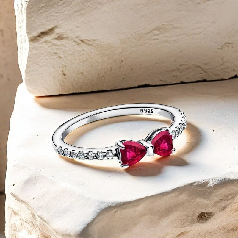 PRINCESS JEWELRY® Anello con Fiocco Brillante in Argento 925 - Princess Jewelry