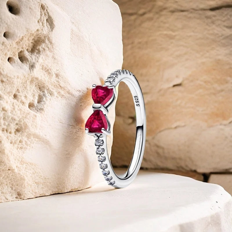 PRINCESS JEWELRY® Anello con Fiocco Brillante in Argento 925 - Princess Jewelry