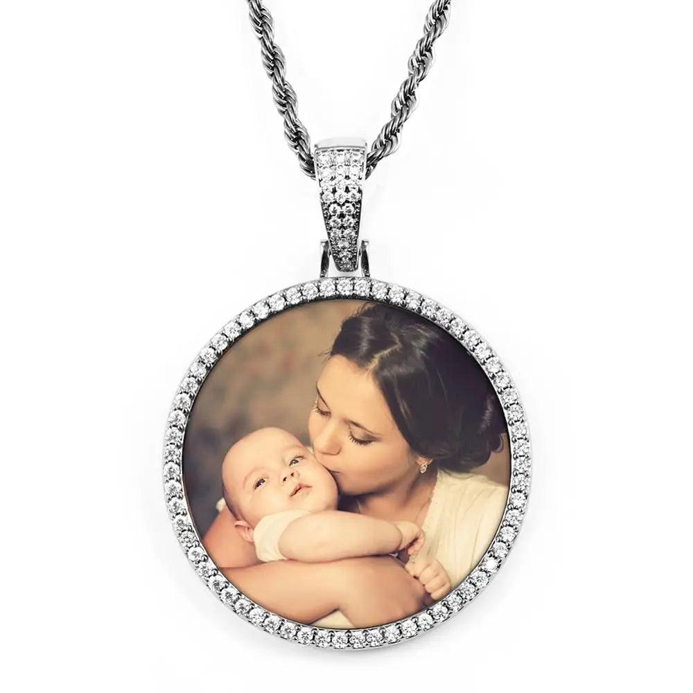 PRINCESS JEWELRY® Collana in Acciaio Inossidabile con Foto Personalizzata (2 colori) - Princess Jewelry
