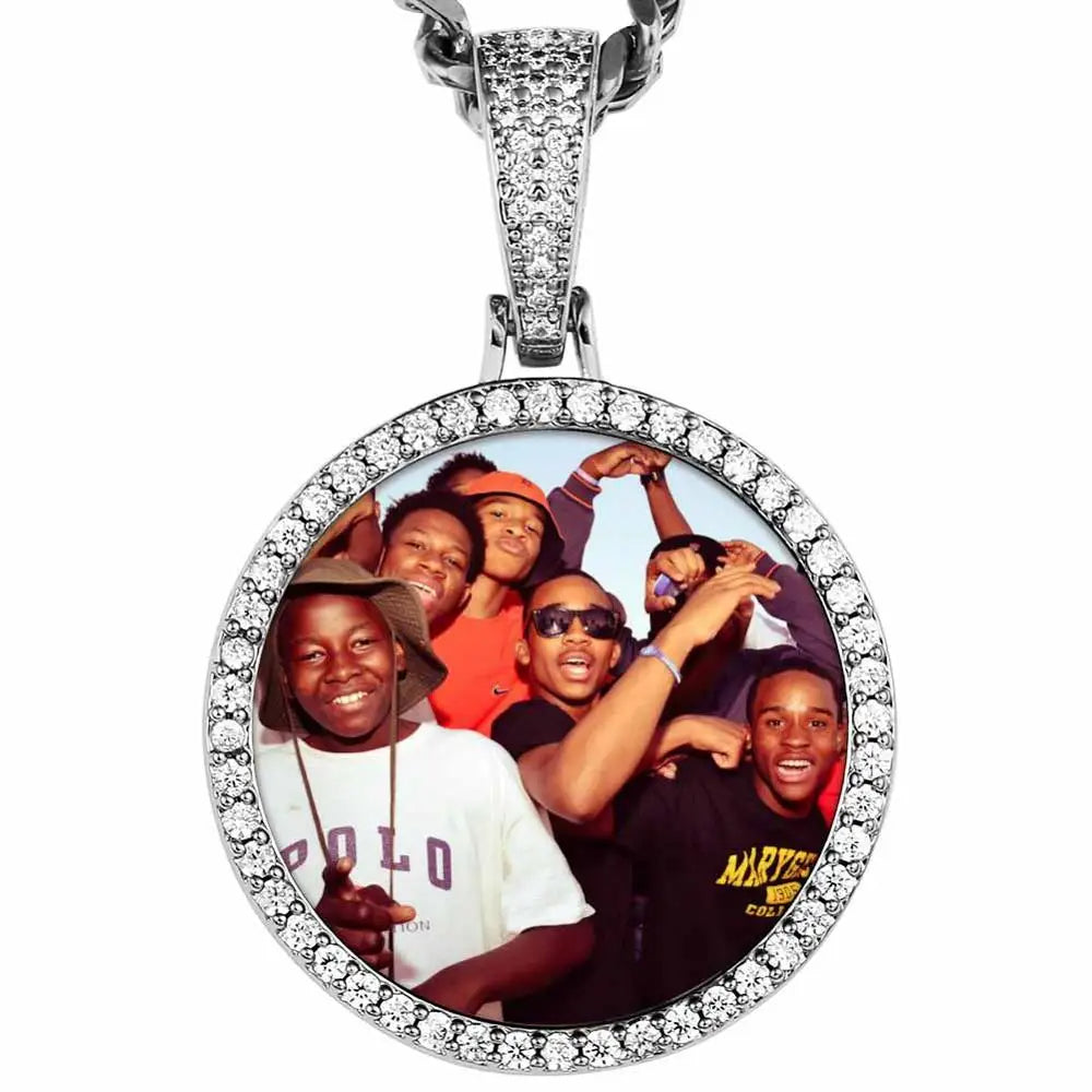 PRINCESS JEWELRY® Collana in Acciaio Inossidabile con Foto Personalizzata (2 colori) - Princess Jewelry