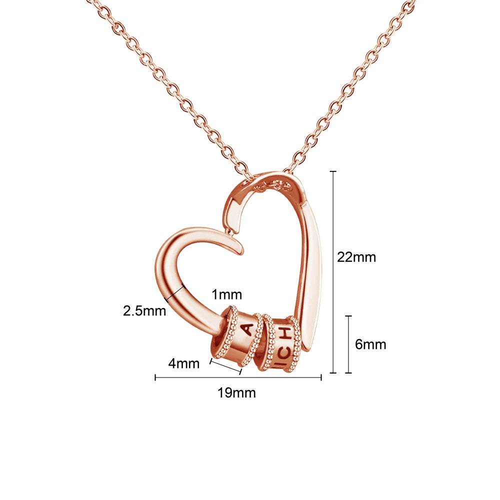 PRINCESS JEWELRY® Collana Personalizzata a Forma di Cuore (3 colori) - Princess Jewelry