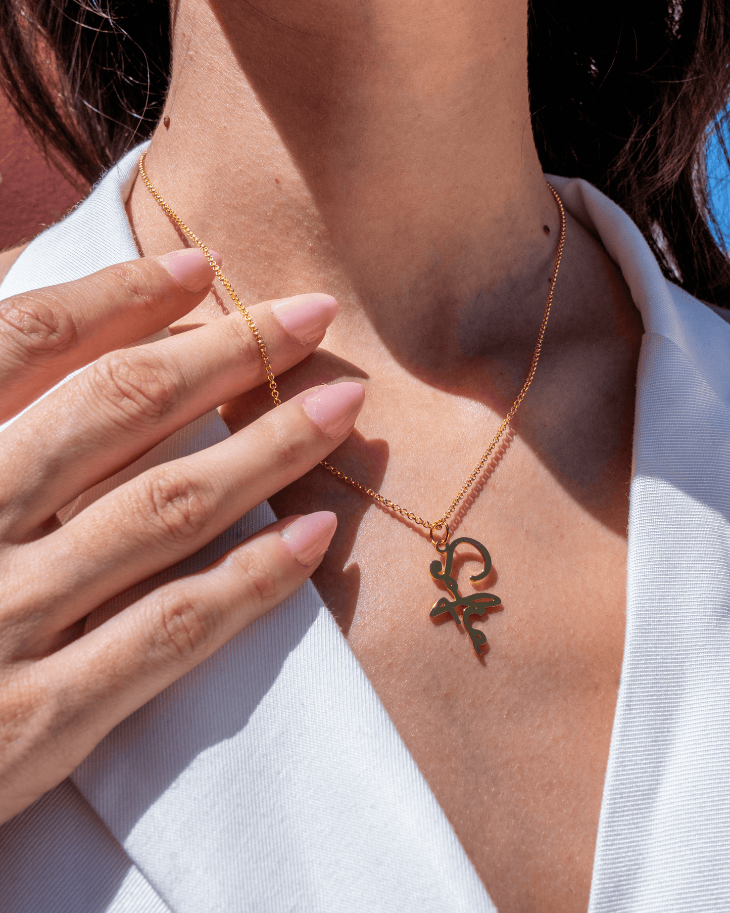 PRINCESS JEWELRY® Collana con Nome Personalizzato in Argento 925 Placcato Oro 18 Kt (3 colori) - Princess Jewelry