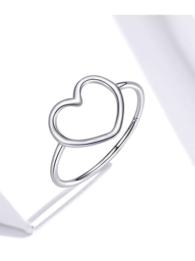 PRINCESS JEWELRY® Anello con Cuore in Argento 925 Placcato in Oro 18 Kt (4 colori) - Princess Jewelry