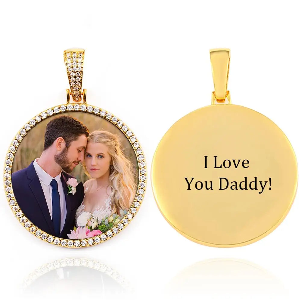 PRINCESS JEWELRY® Collana in Acciaio Inossidabile con Foto Personalizzata (2 colori) - Princess Jewelry