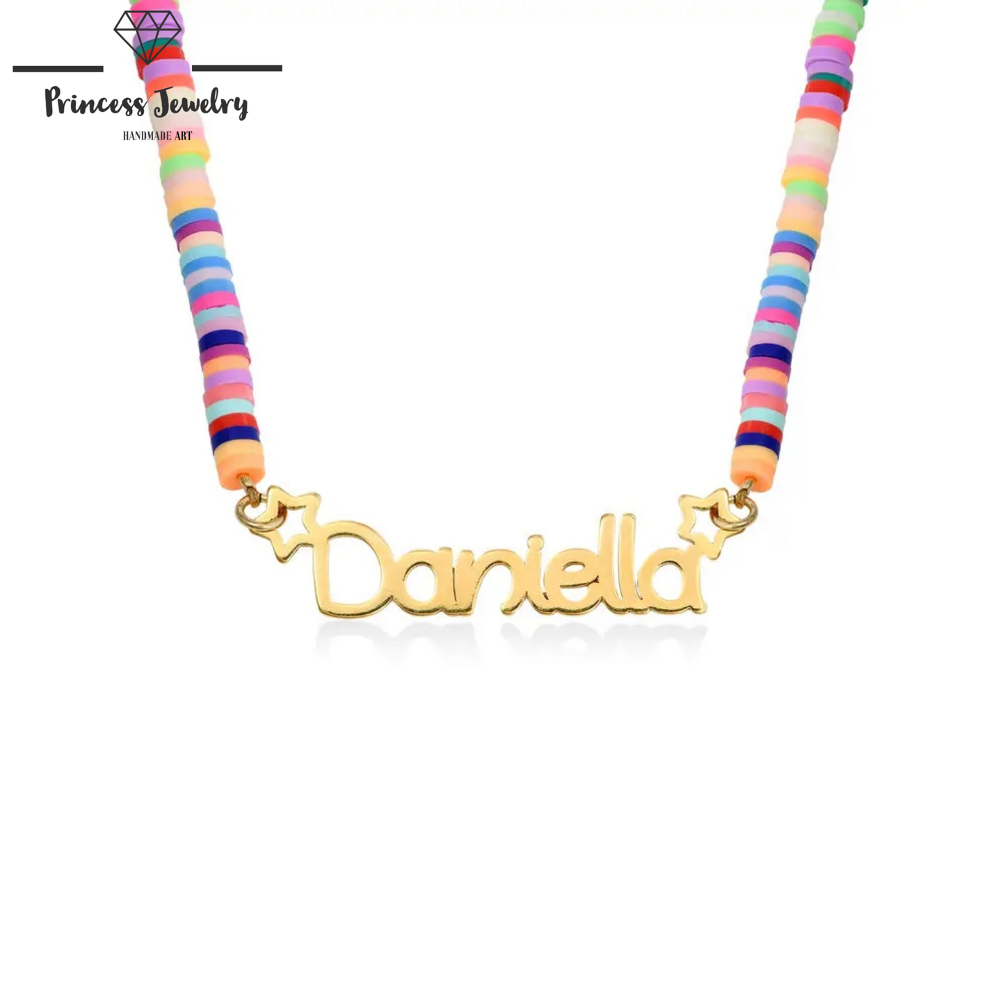 PRINCESS JEWELRY® Collana Personalizzata con Nome in Acciaio Inossidabile (2 colori) - Princess Jewelry