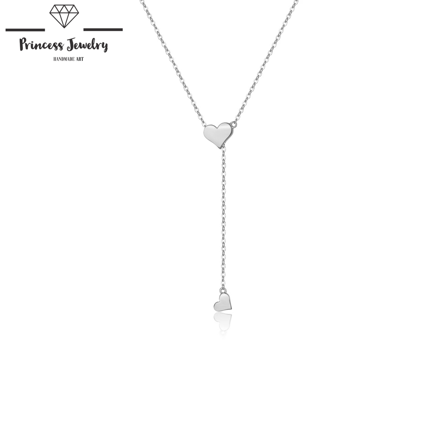PRINCESS JEWELRY® Collana con Doppio Ciondolo in Argento 925 Placcato Oro 18 Kt (4 modelli, 2 colori) - Princess Jewelry