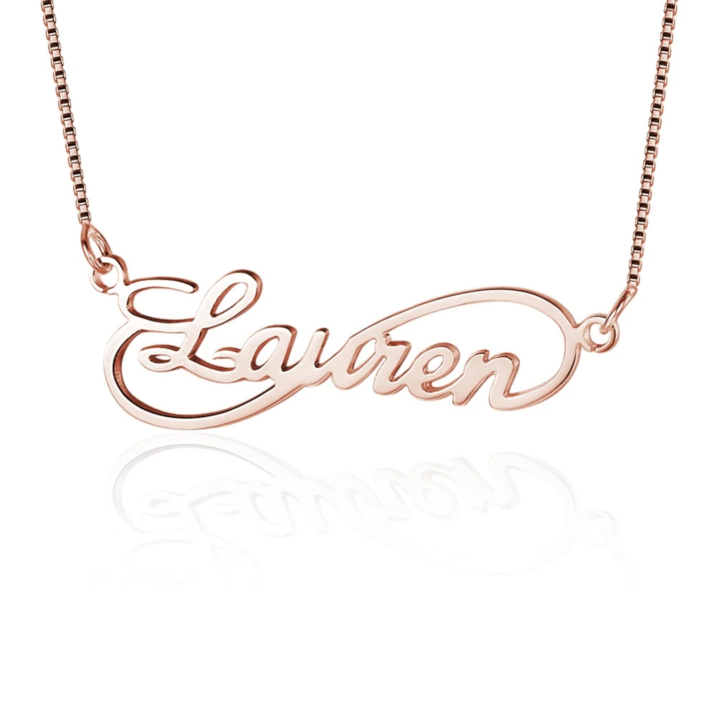 PRINCESS JEWELRY® Collana Infinity con Nome Personalizzato in Argento 925 Placcato Oro 18 Kt (3 colori) - Princess Jewelry