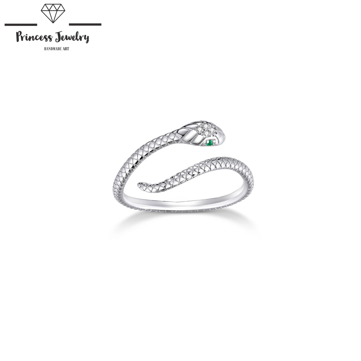 PRINCESS JEWELRY® Anello Serpente in Argento 925 (4 colori) - Princess Jewelry