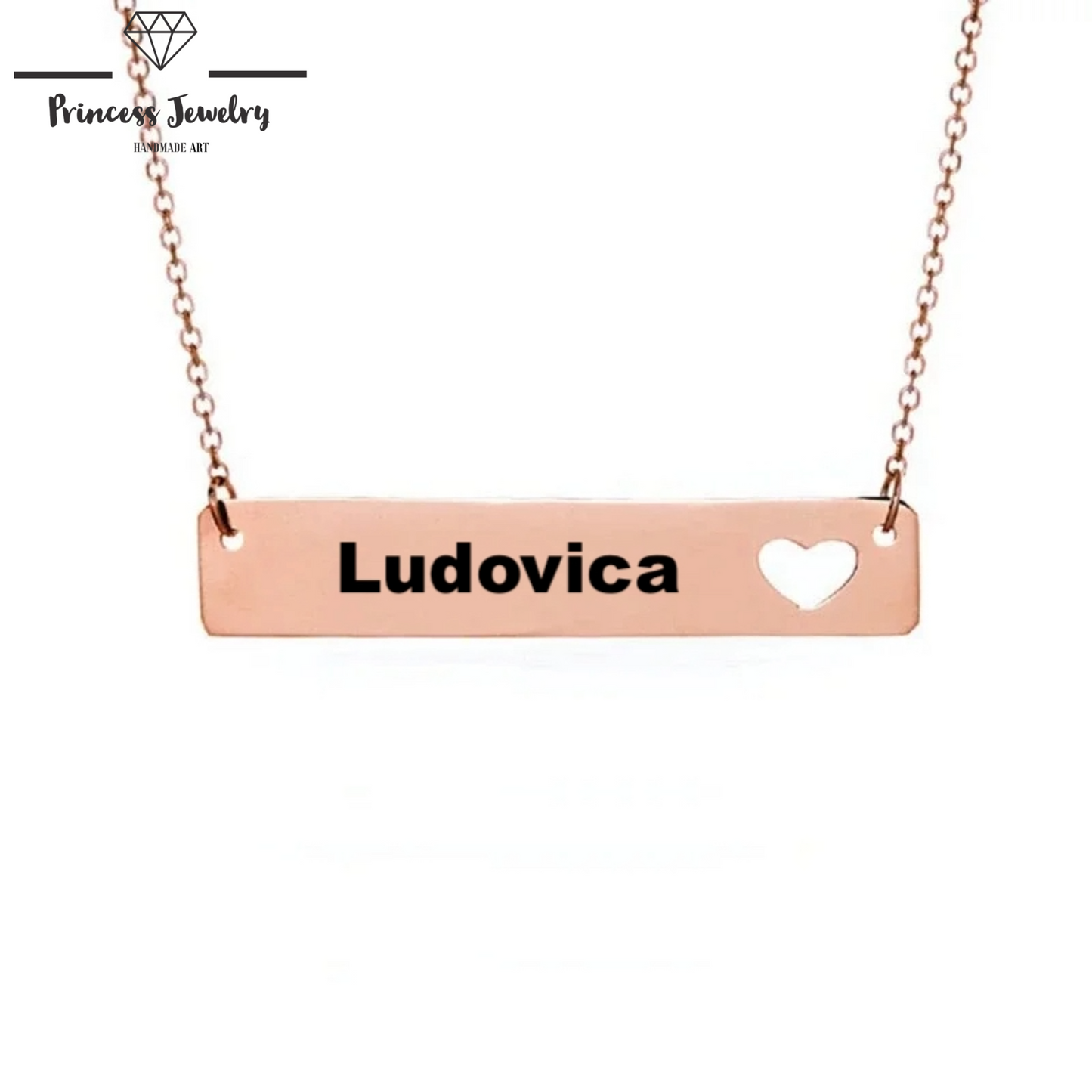 PRINCESS JEWELRY® Collana Personalizzata in Acciaio Inossidabile Placcato Oro 18 Kt (3 colori) - Princess Jewelry