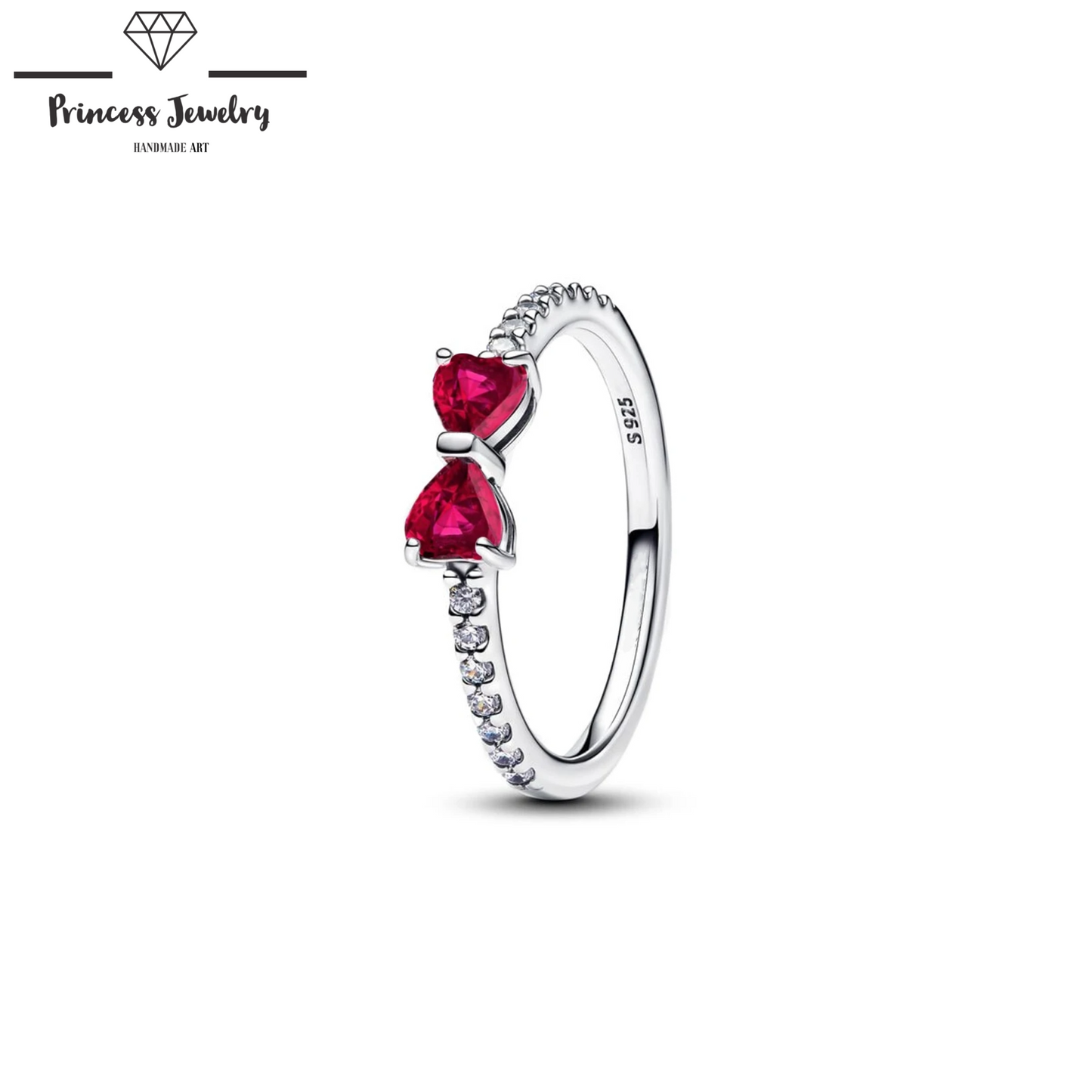 PRINCESS JEWELRY® Anello con Fiocco Brillante in Argento 925 - Princess Jewelry