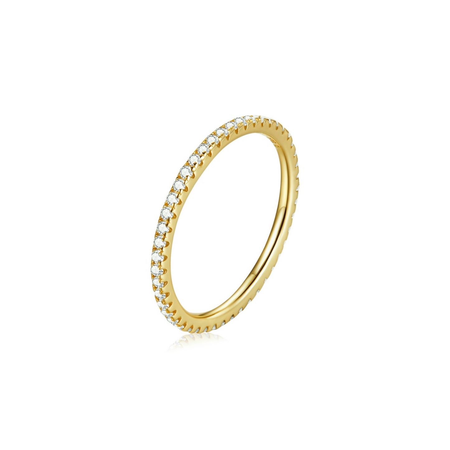 PRINCESS JEWELRY® Anello in Argento 925 Placcato in Platino con Zirconi Colorati (7 colori) - Princess Jewelry