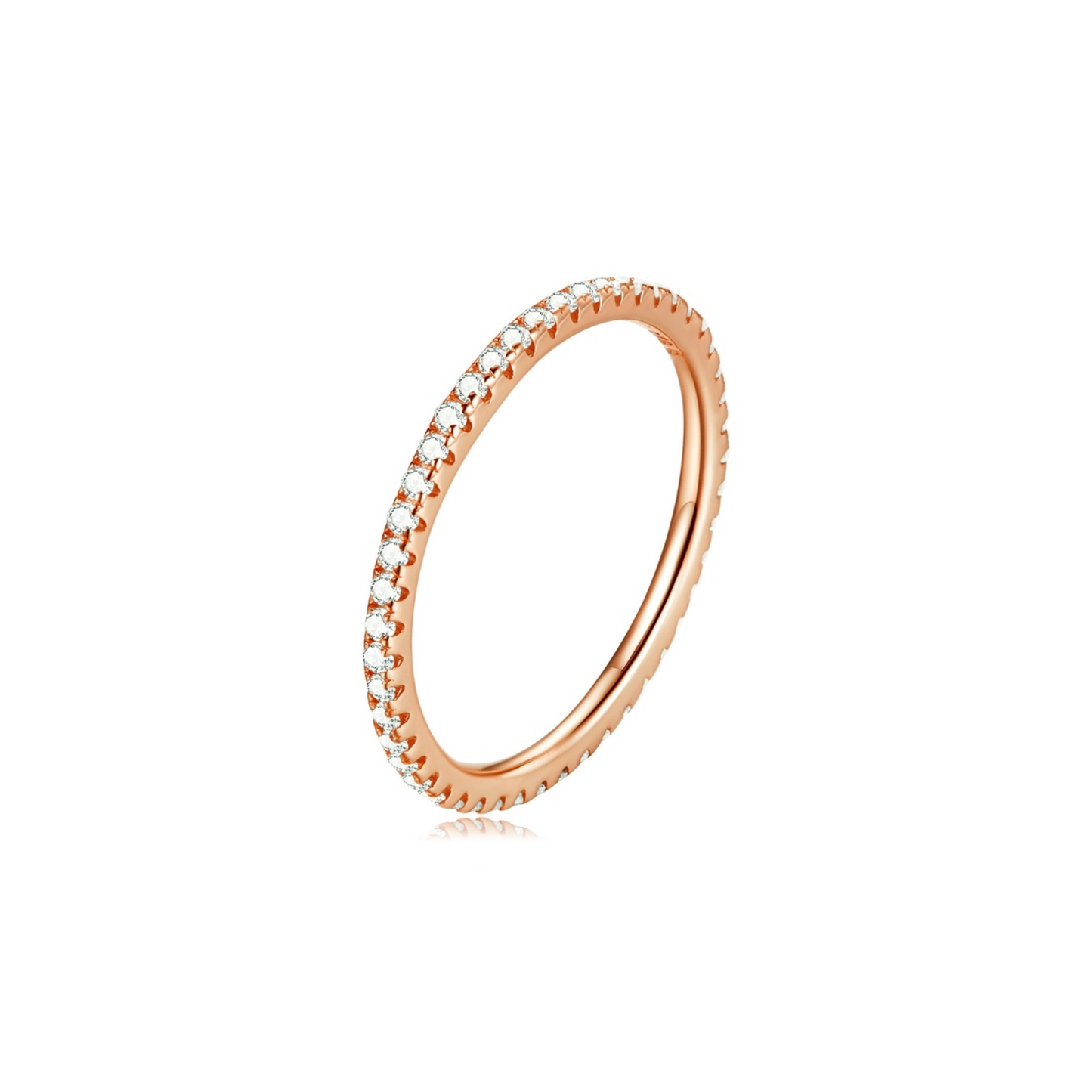 PRINCESS JEWELRY® Anello in Argento 925 Placcato in Platino con Zirconi Colorati (7 colori) - Princess Jewelry
