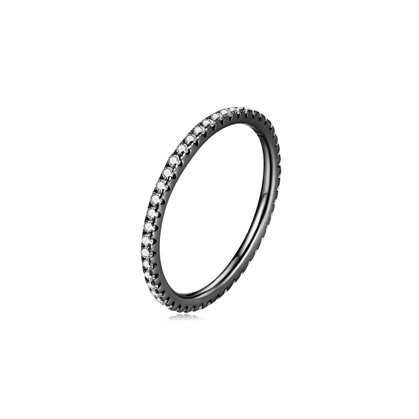 PRINCESS JEWELRY® Anello in Argento 925 Placcato in Platino con Zirconi Colorati (7 colori) - Princess Jewelry