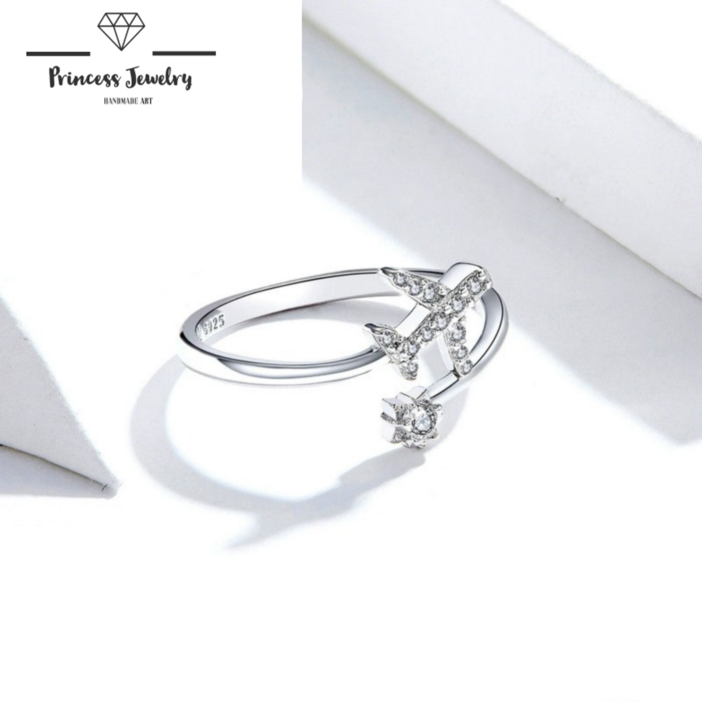 PRINCESS JEWELRY® Anello Aeroplano in Argento 925 - Princess Jewelry