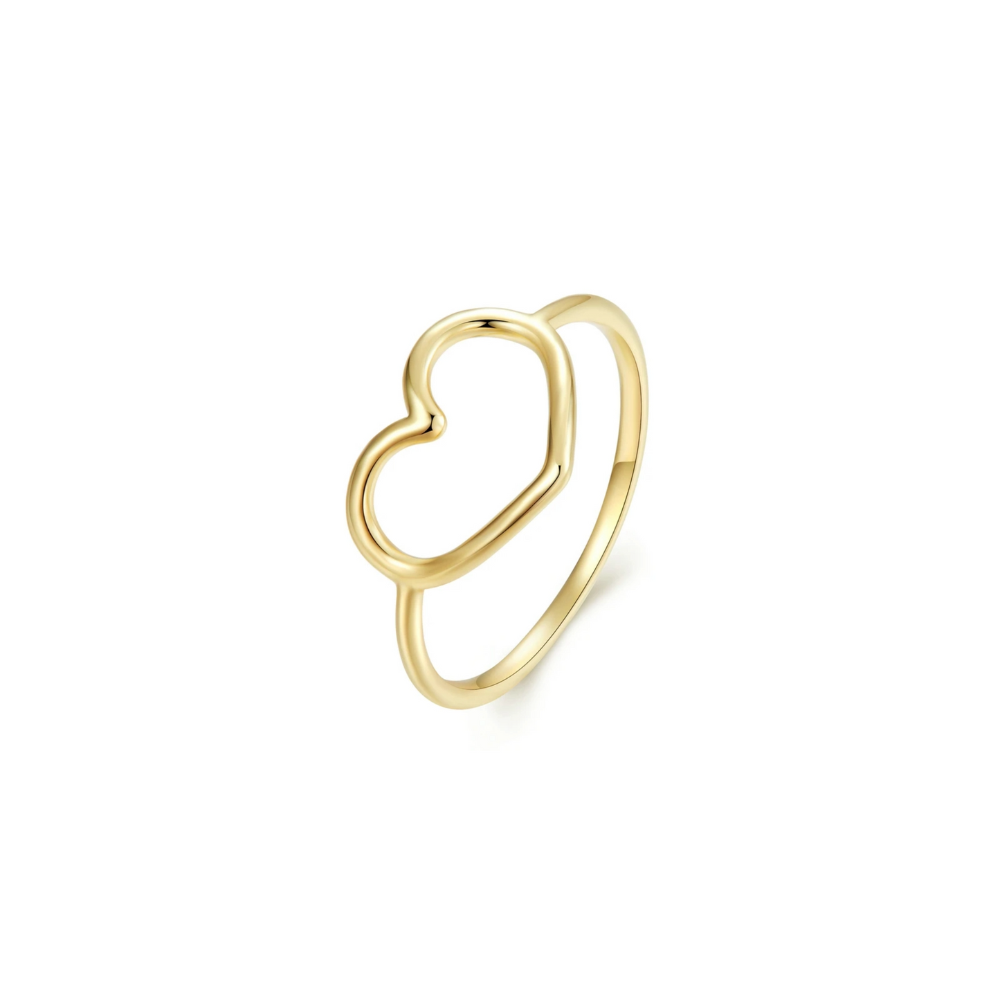 PRINCESS JEWELRY® Anello con Cuore in Argento 925 Placcato in Oro 18 Kt (4 colori) - Princess Jewelry