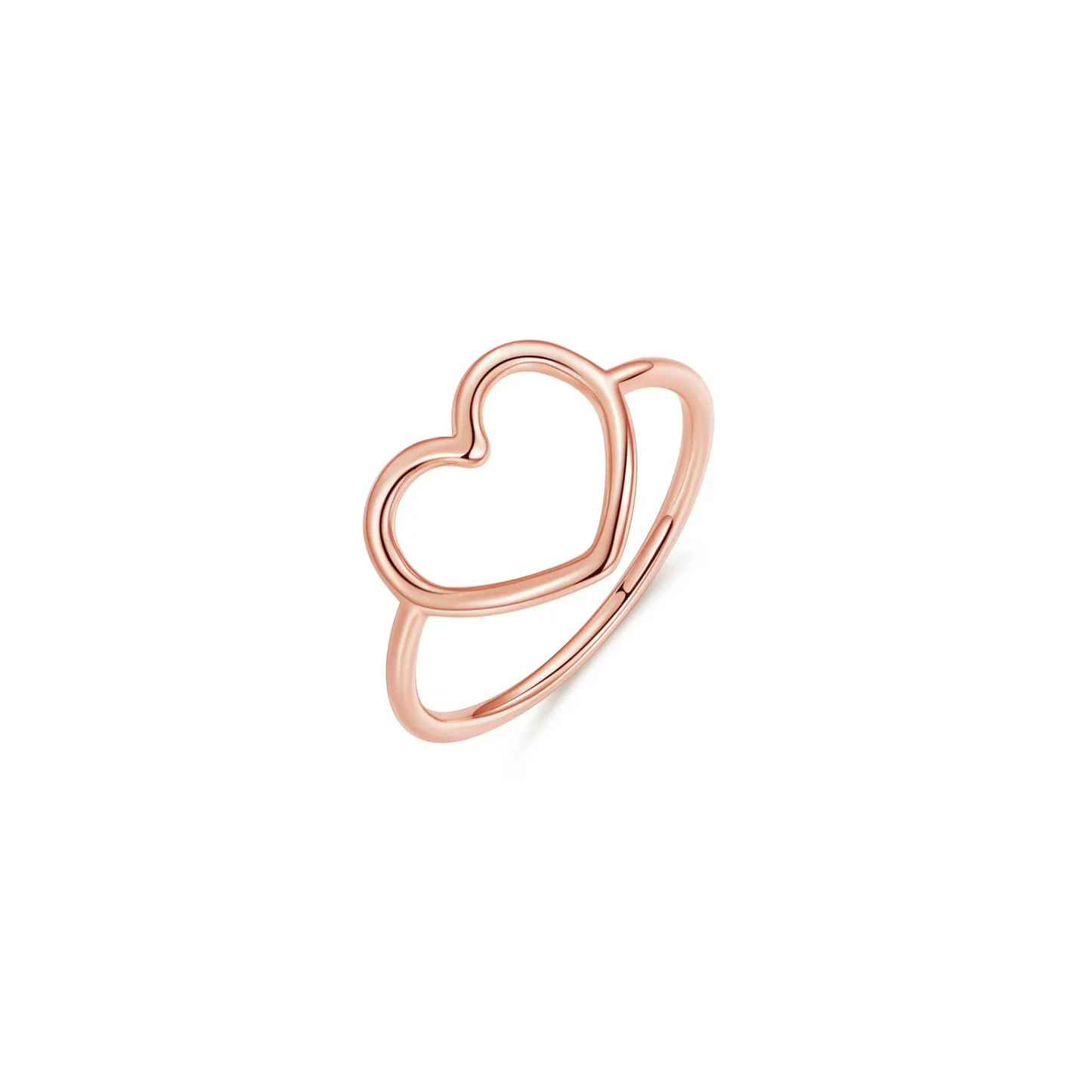 PRINCESS JEWELRY® Anello con Cuore in Argento 925 Placcato in Oro 18 Kt (4 colori) - Princess Jewelry