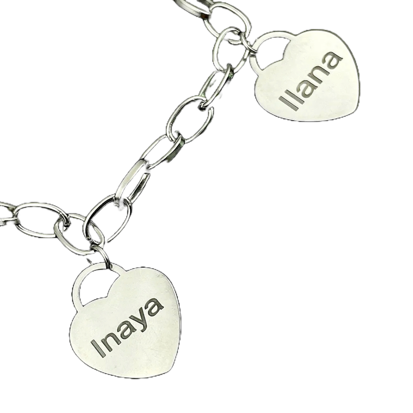 PRINCESS JEWELRY® Bracciale in Acciaio Inossidabile con Nomi Personalizzati (3 colori) - Princess Jewelry