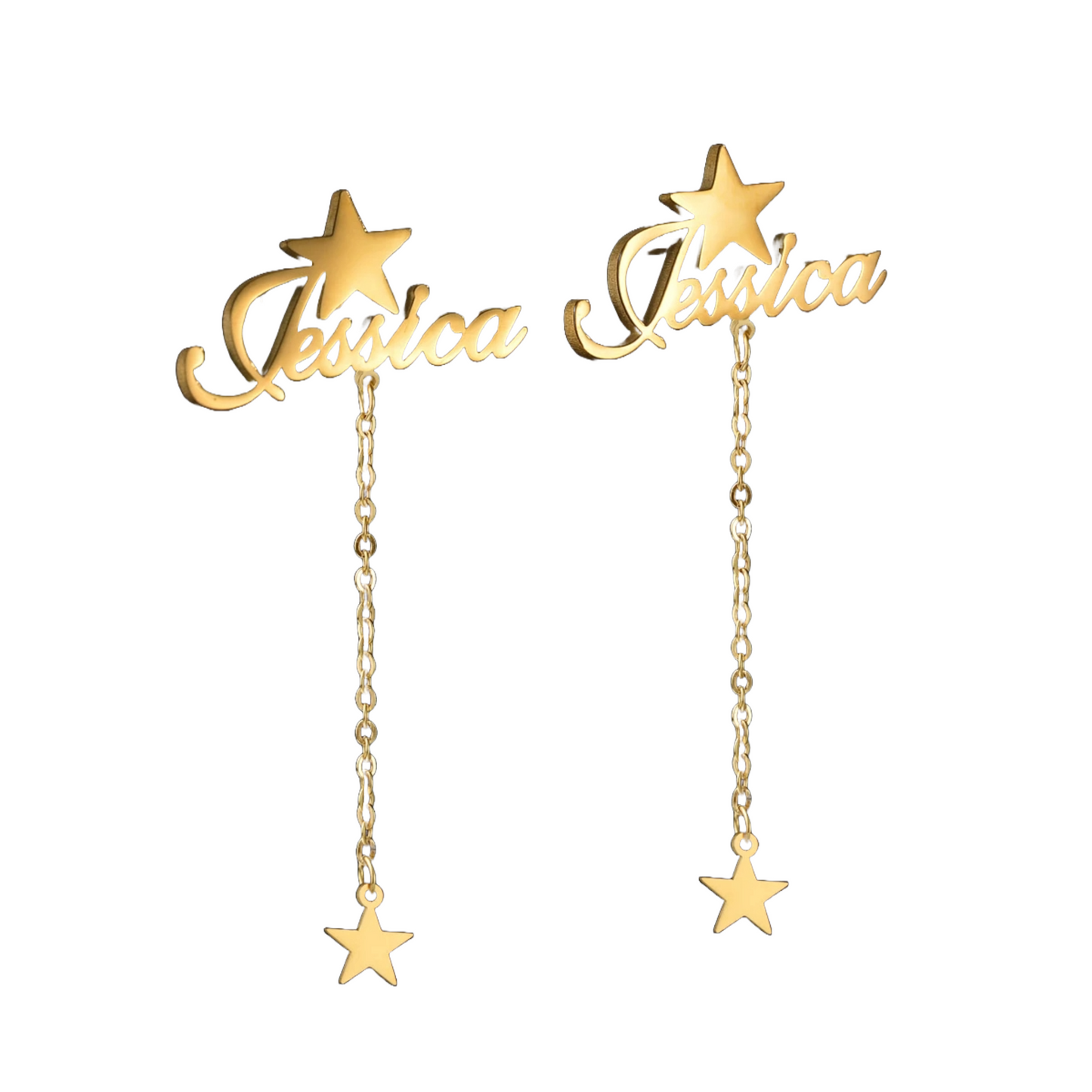 PRINCESS JEWELRY® Orecchini Pendenti Personalizzati in Acciaio Inossidabile (3 colori) - Princess Jewelry