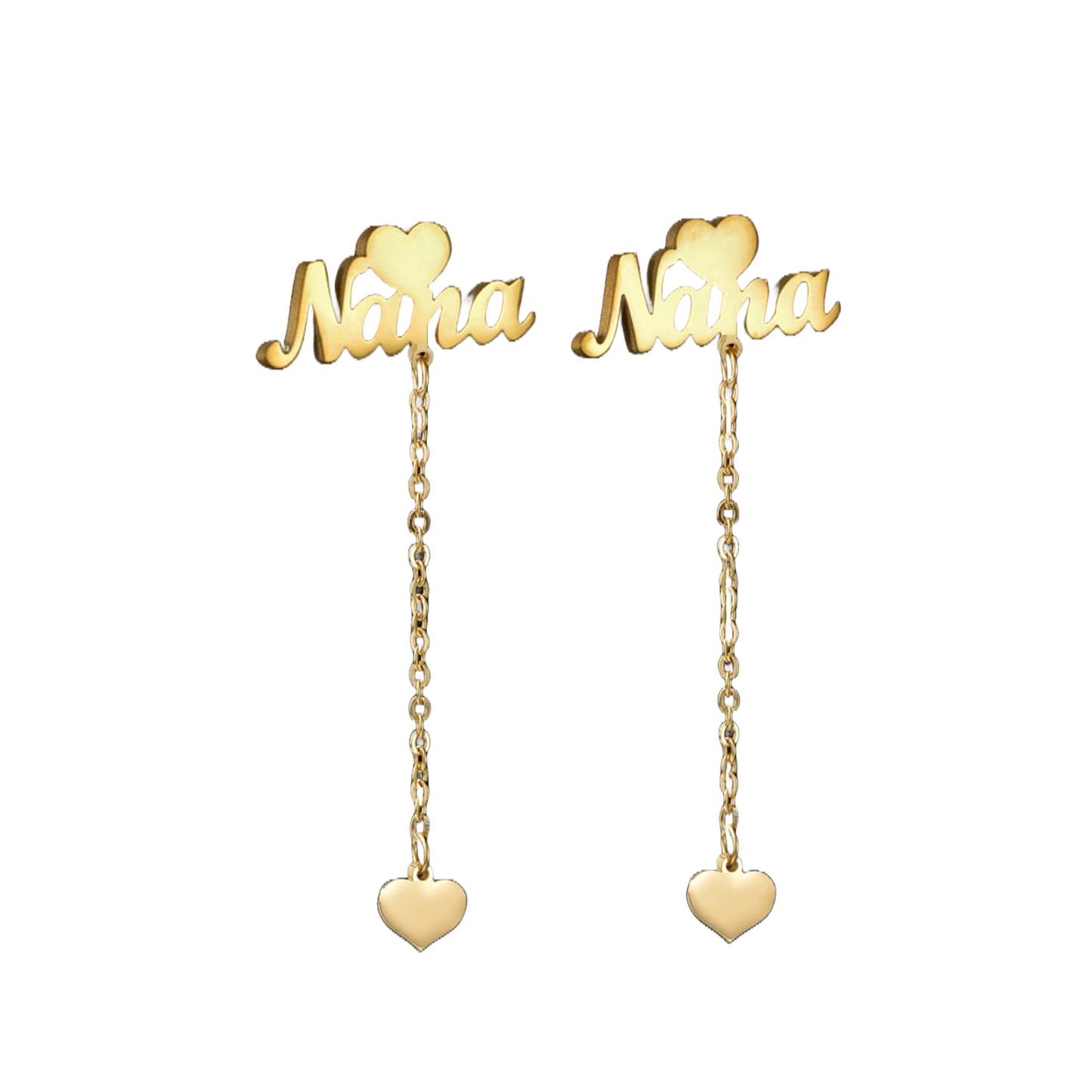 PRINCESS JEWELRY® Orecchini Pendenti Personalizzati in Acciaio Inossidabile (3 colori) - Princess Jewelry