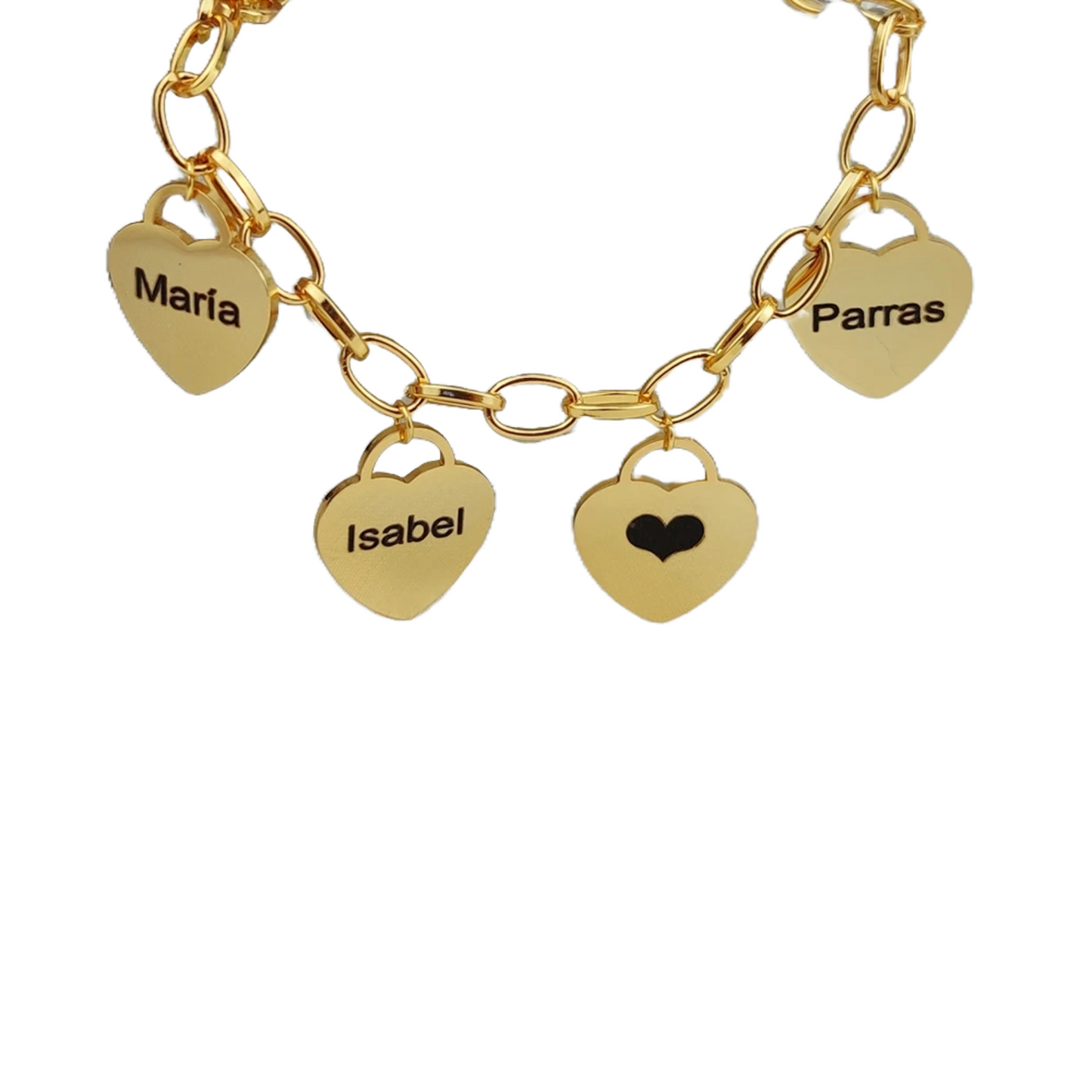 PRINCESS JEWELRY® Bracciale in Acciaio Inossidabile con Nomi Personalizzati (3 colori) - Princess Jewelry