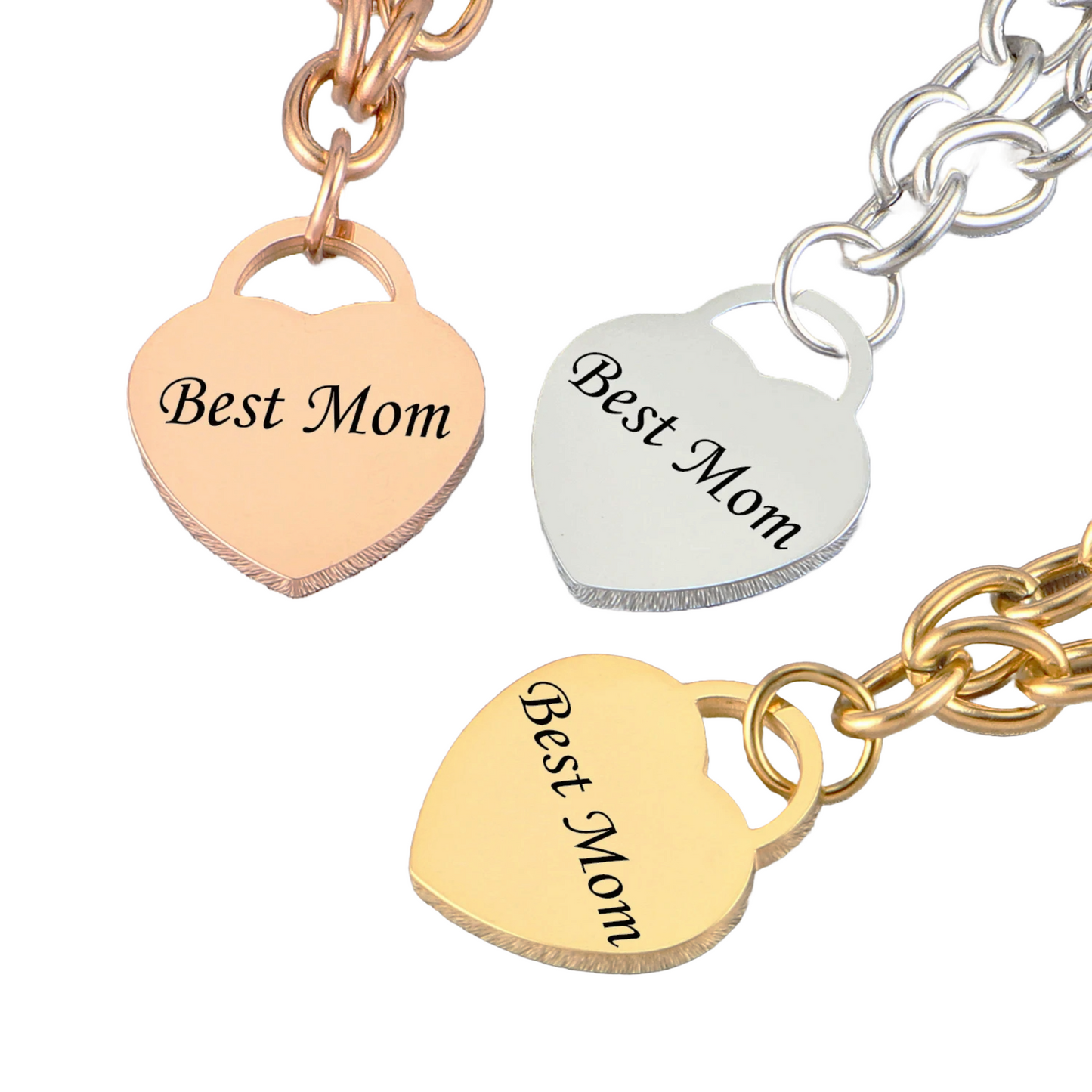 PRINCESS JEWELRY® Bracciale in Acciaio Inossidabile con Nomi Personalizzati (3 colori) - Princess Jewelry