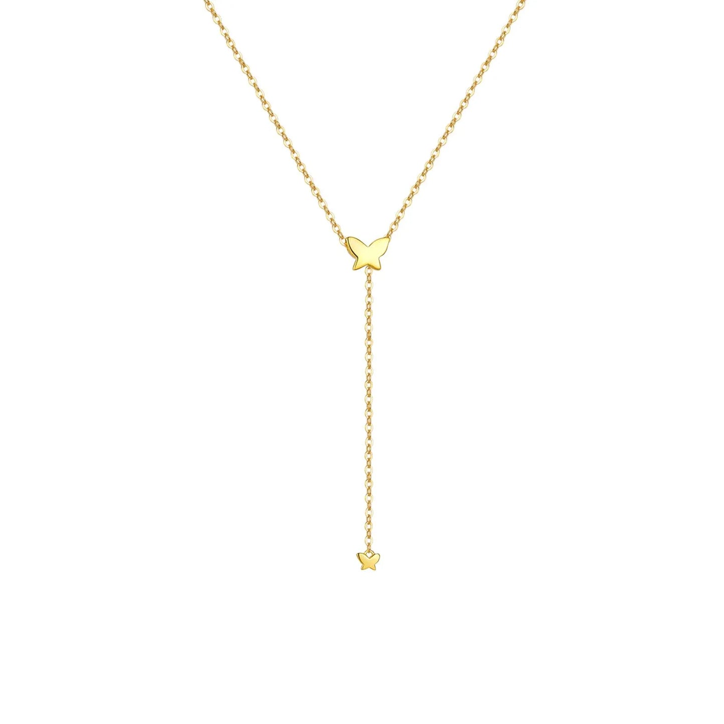 PRINCESS JEWELRY® Collana con Doppio Ciondolo in Argento 925 Placcato Oro 18 Kt (4 modelli, 2 colori) - Princess Jewelry