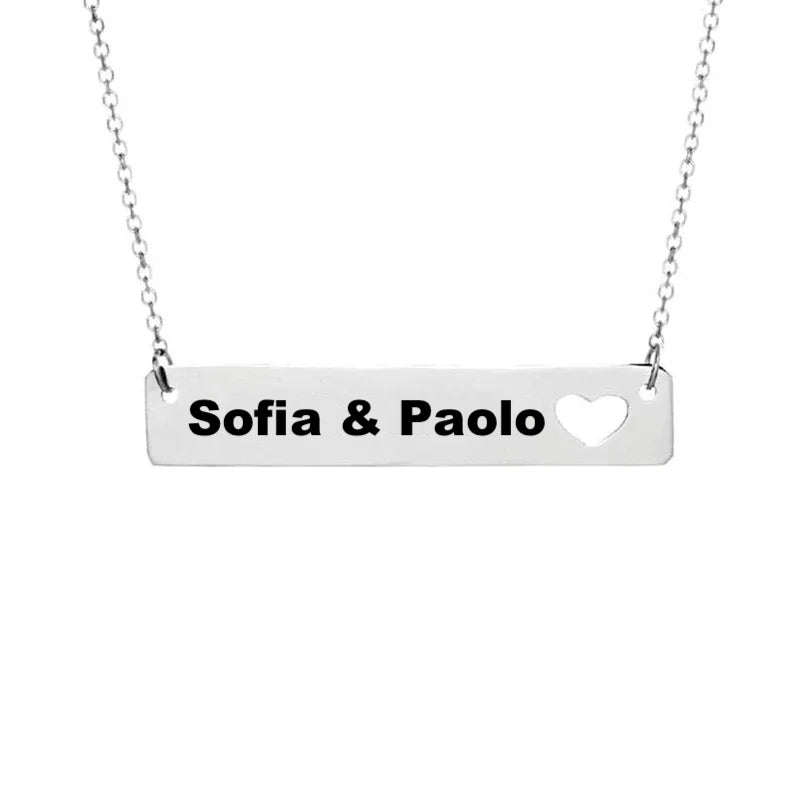 PRINCESS JEWELRY® Collana Personalizzata in Acciaio Inossidabile Placcato Oro 18 Kt (3 colori) - Princess Jewelry