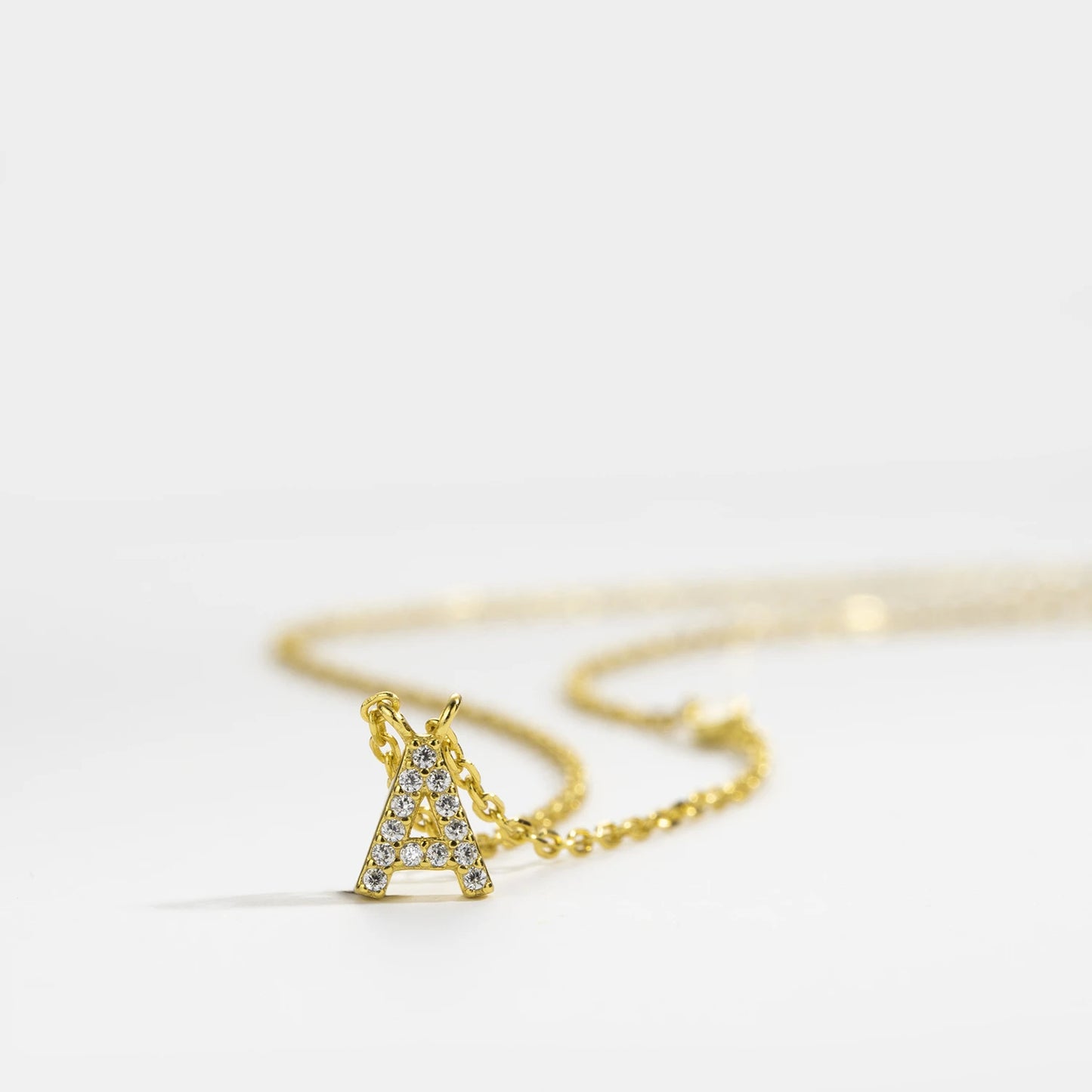 PRINCESS JEWELRY® Collana con Lettera Personalizzata in Argento 925 Placcato Oro 18 Kt (2 colori) - Princess Jewelry