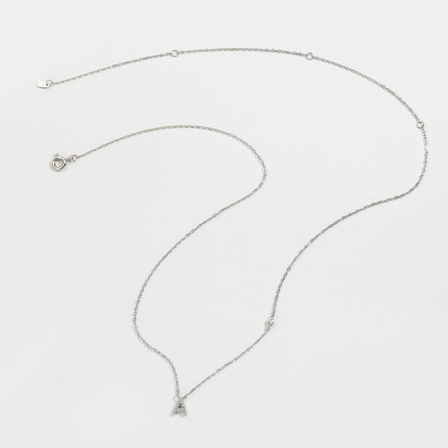 PRINCESS JEWELRY® Collana con Lettera Personalizzata in Argento 925 Placcato Oro 18 Kt (2 colori) - Princess Jewelry