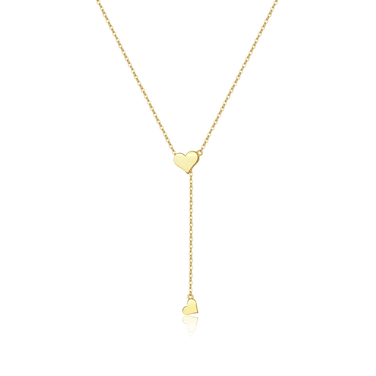PRINCESS JEWELRY® Collana con Doppio Ciondolo in Argento 925 Placcato Oro 18 Kt (4 modelli, 2 colori) - Princess Jewelry