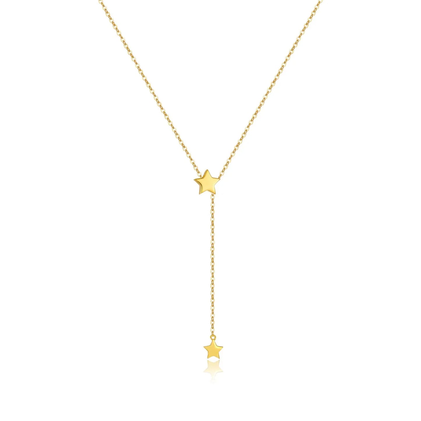 PRINCESS JEWELRY® Collana con Doppio Ciondolo in Argento 925 Placcato Oro 18 Kt (4 modelli, 2 colori) - Princess Jewelry