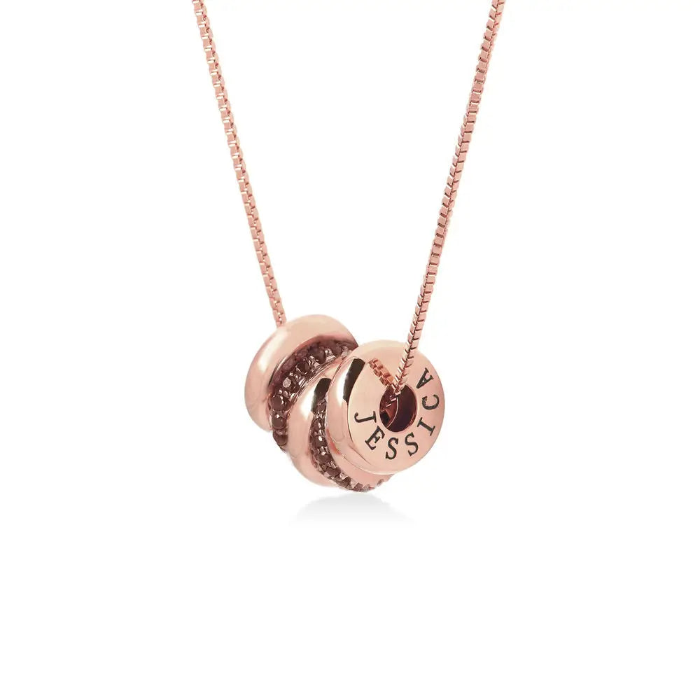 PRINCESS JEWELRY® Collana con Dischi Personalizzati in Acciaio Inossidabile Placcato Oro 18 Kt (3 colori) - Princess Jewelry