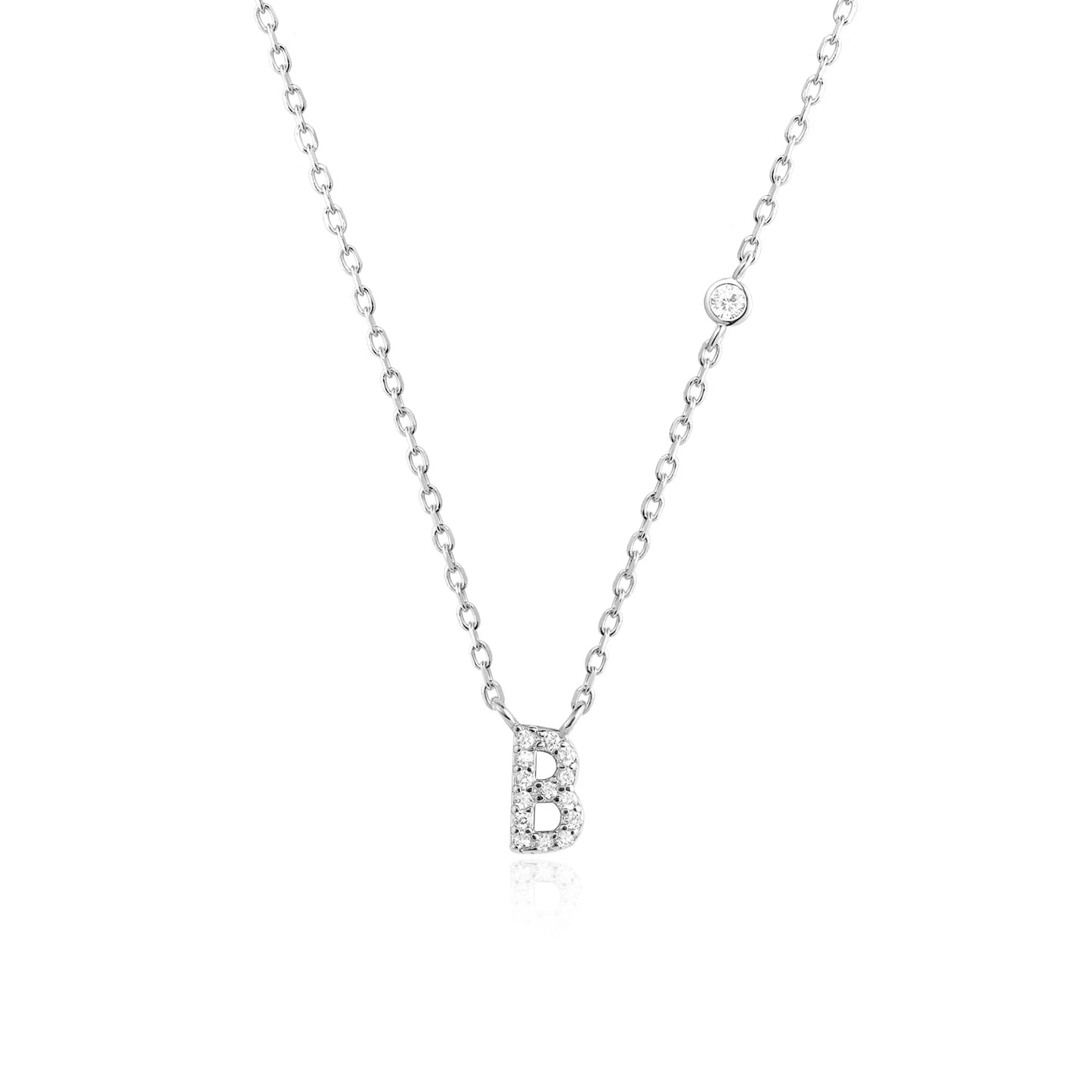 PRINCESS JEWELRY® Collana con Lettera Personalizzata in Argento 925 Placcato Oro 18 Kt (2 colori) - Princess Jewelry