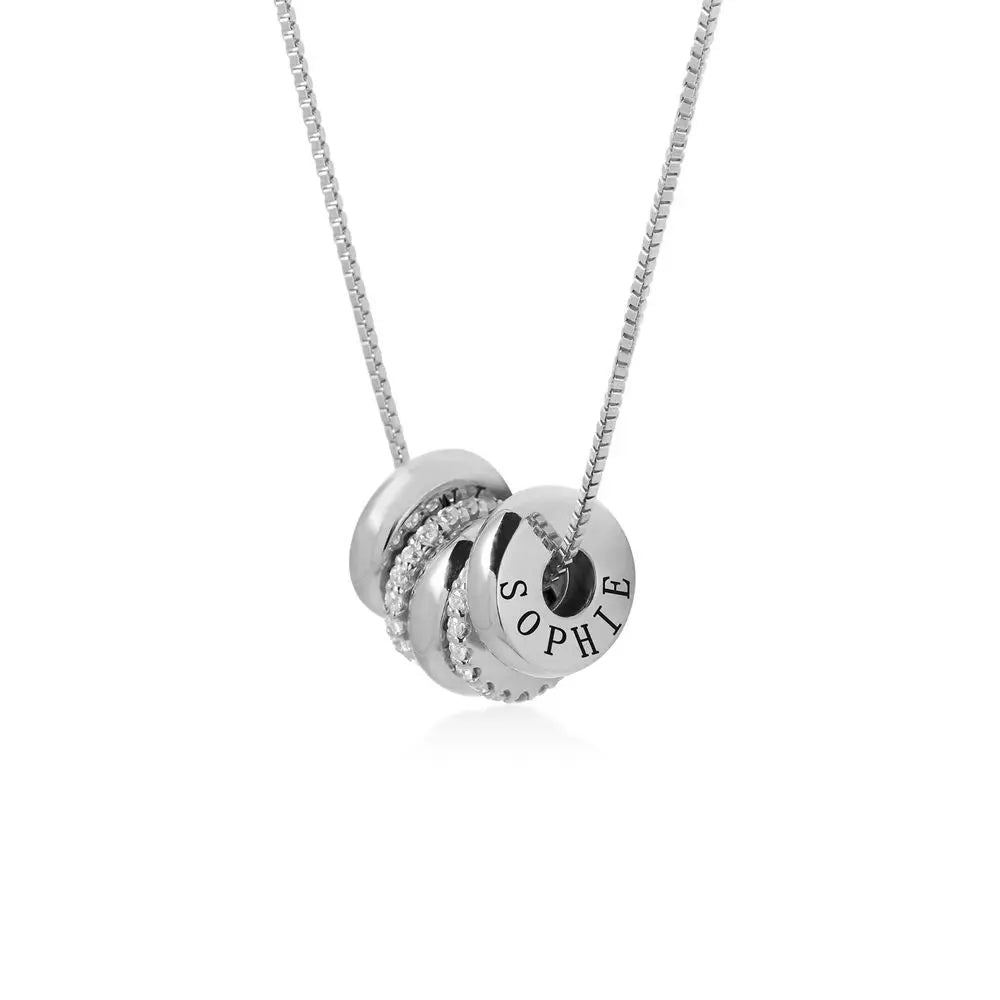 PRINCESS JEWELRY® Collana con Dischi Personalizzati in Acciaio Inossidabile Placcato Oro 18 Kt (3 colori) - Princess Jewelry