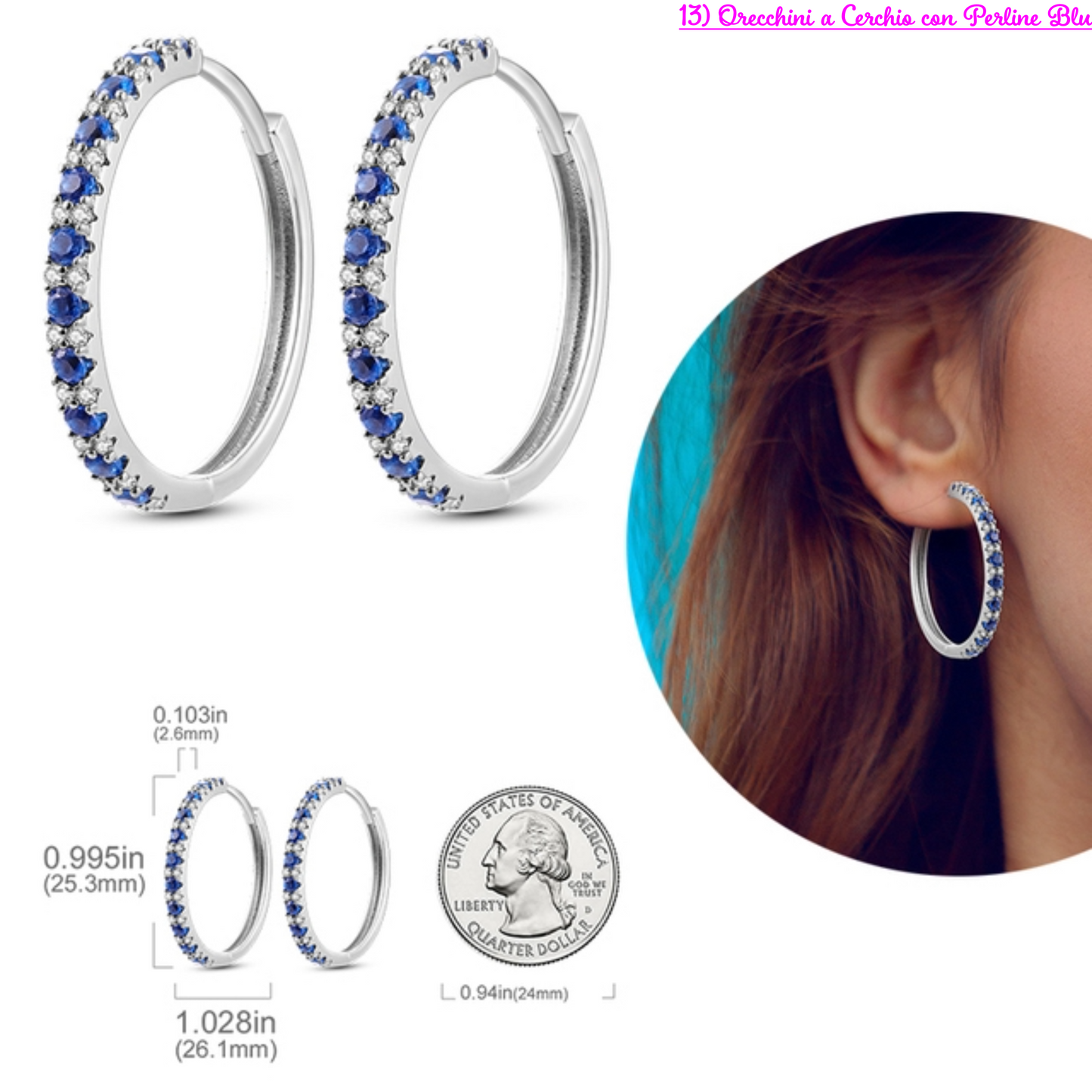 PRINCESS JEWELRY® Orecchini in Argento 925 (56 modelli) - Princess Jewelry