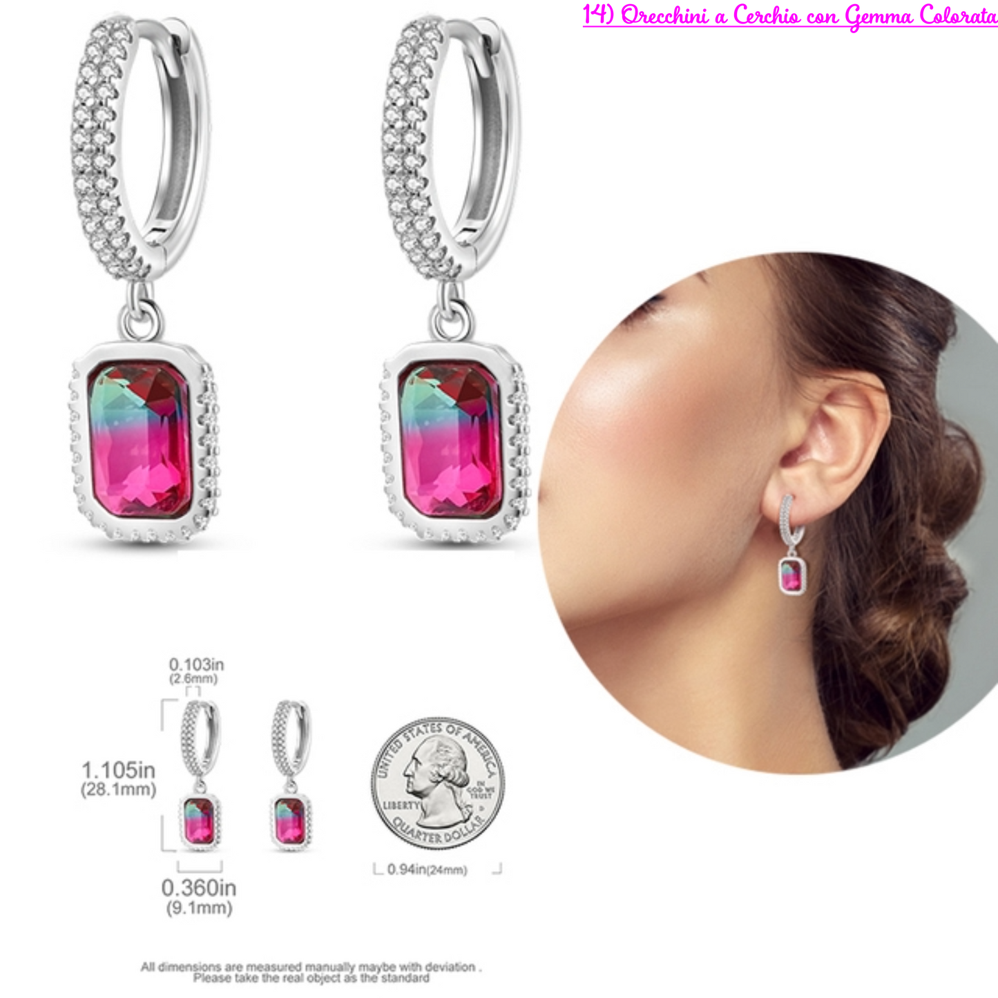 PRINCESS JEWELRY® Orecchini in Argento 925 (56 modelli) - Princess Jewelry
