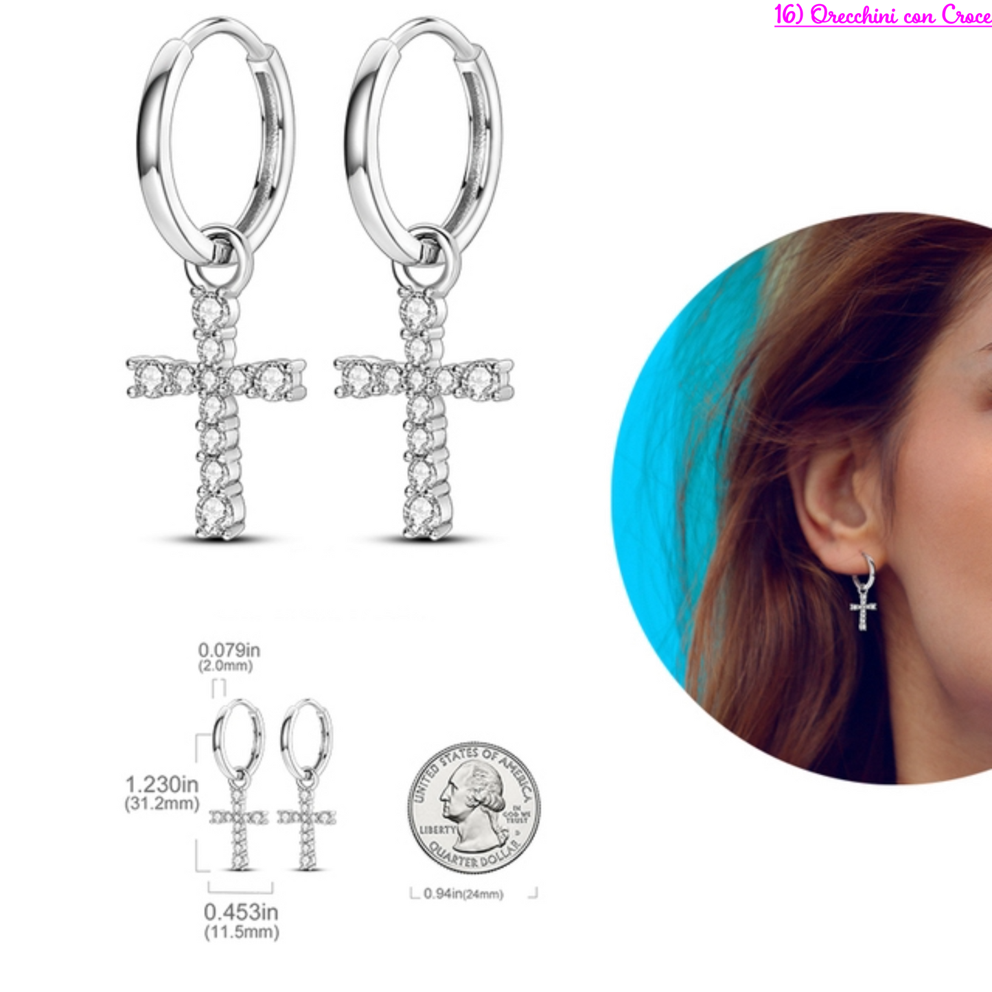 PRINCESS JEWELRY® Orecchini in Argento 925 (56 modelli) - Princess Jewelry