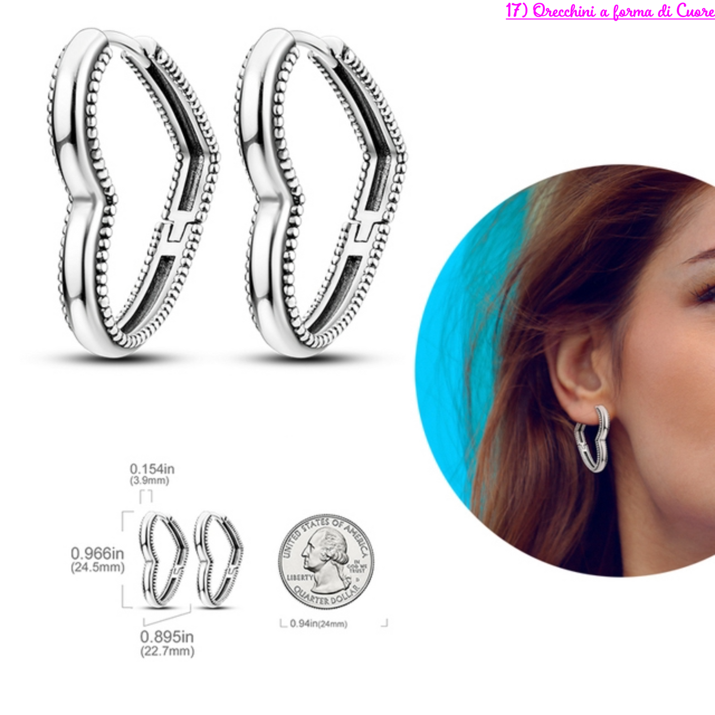 PRINCESS JEWELRY® Orecchini in Argento 925 (56 modelli) - Princess Jewelry