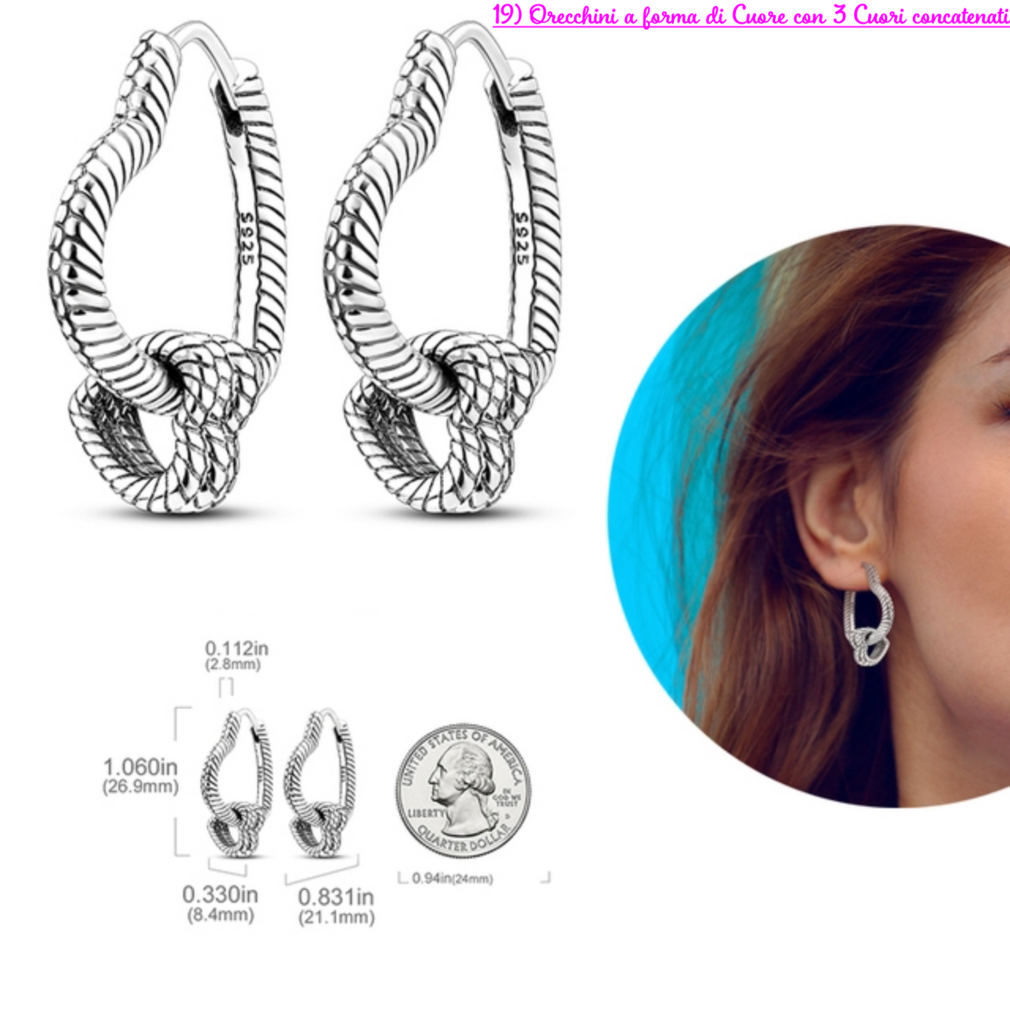 PRINCESS JEWELRY® Orecchini in Argento 925 (56 modelli) - Princess Jewelry
