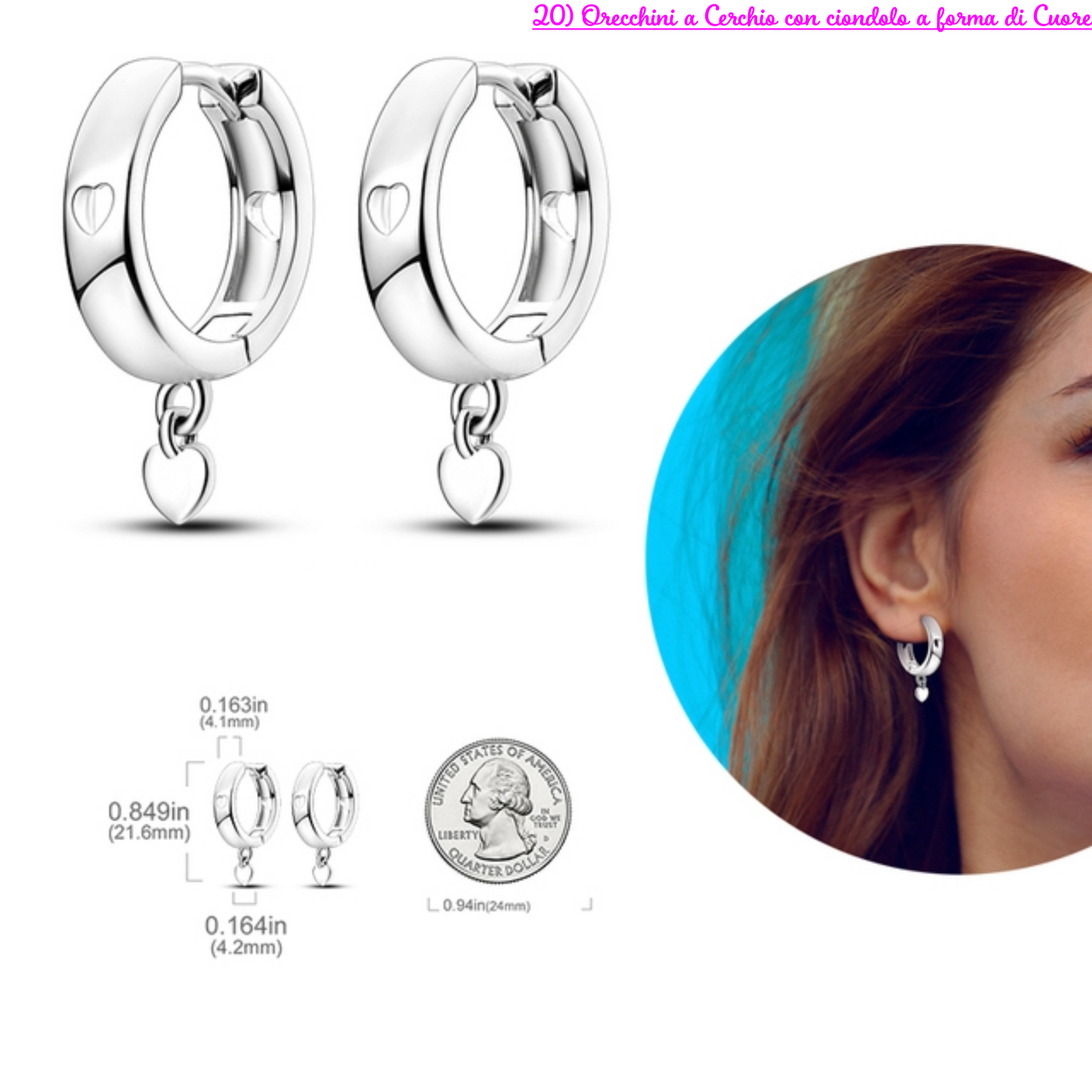 PRINCESS JEWELRY® Orecchini in Argento 925 (56 modelli) - Princess Jewelry