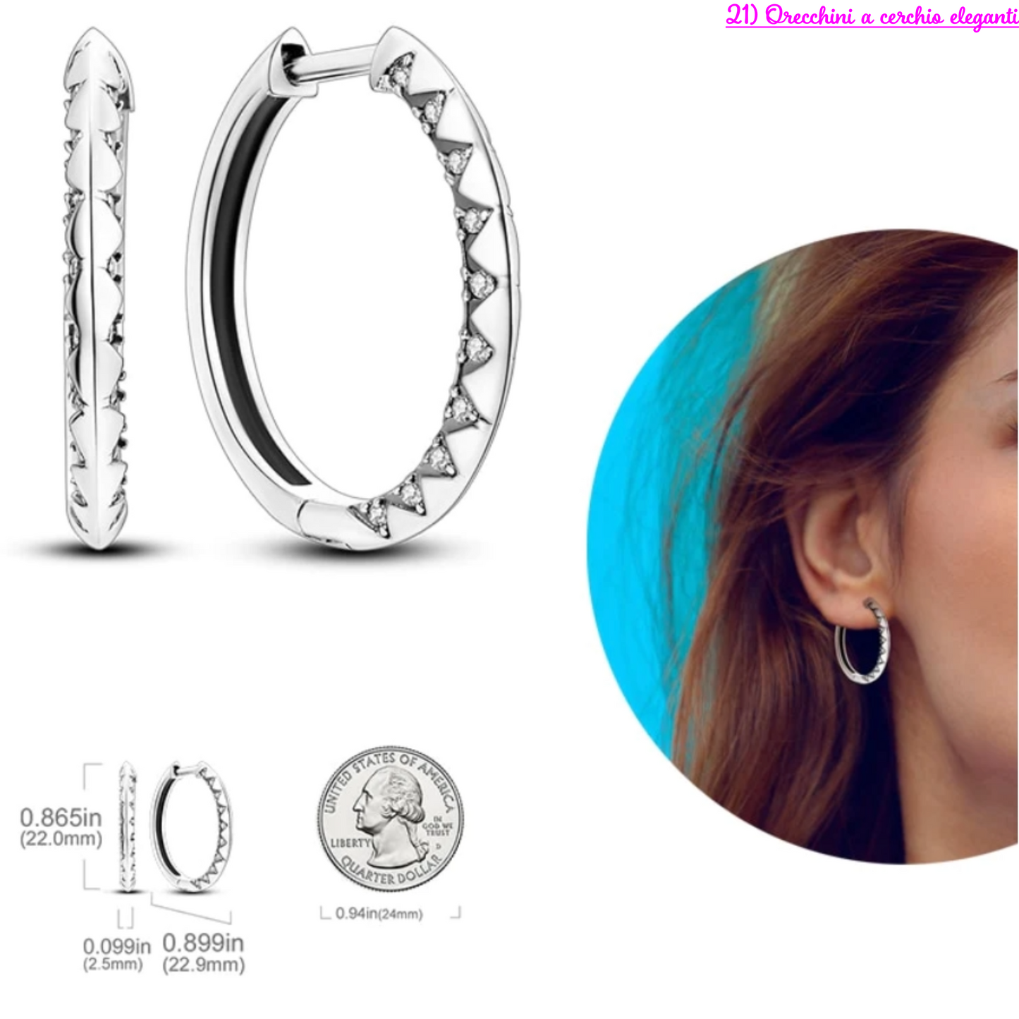 PRINCESS JEWELRY® Orecchini in Argento 925 (56 modelli) - Princess Jewelry