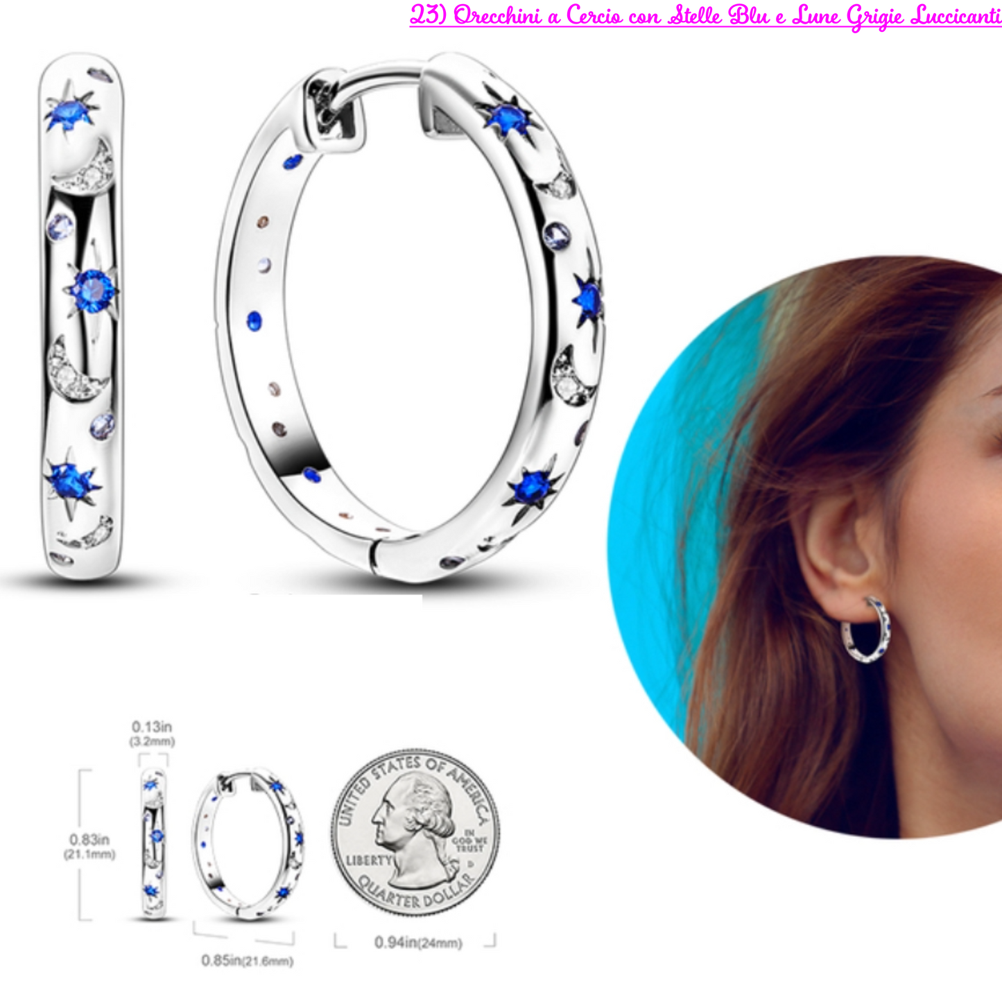 PRINCESS JEWELRY® Orecchini in Argento 925 (56 modelli) - Princess Jewelry
