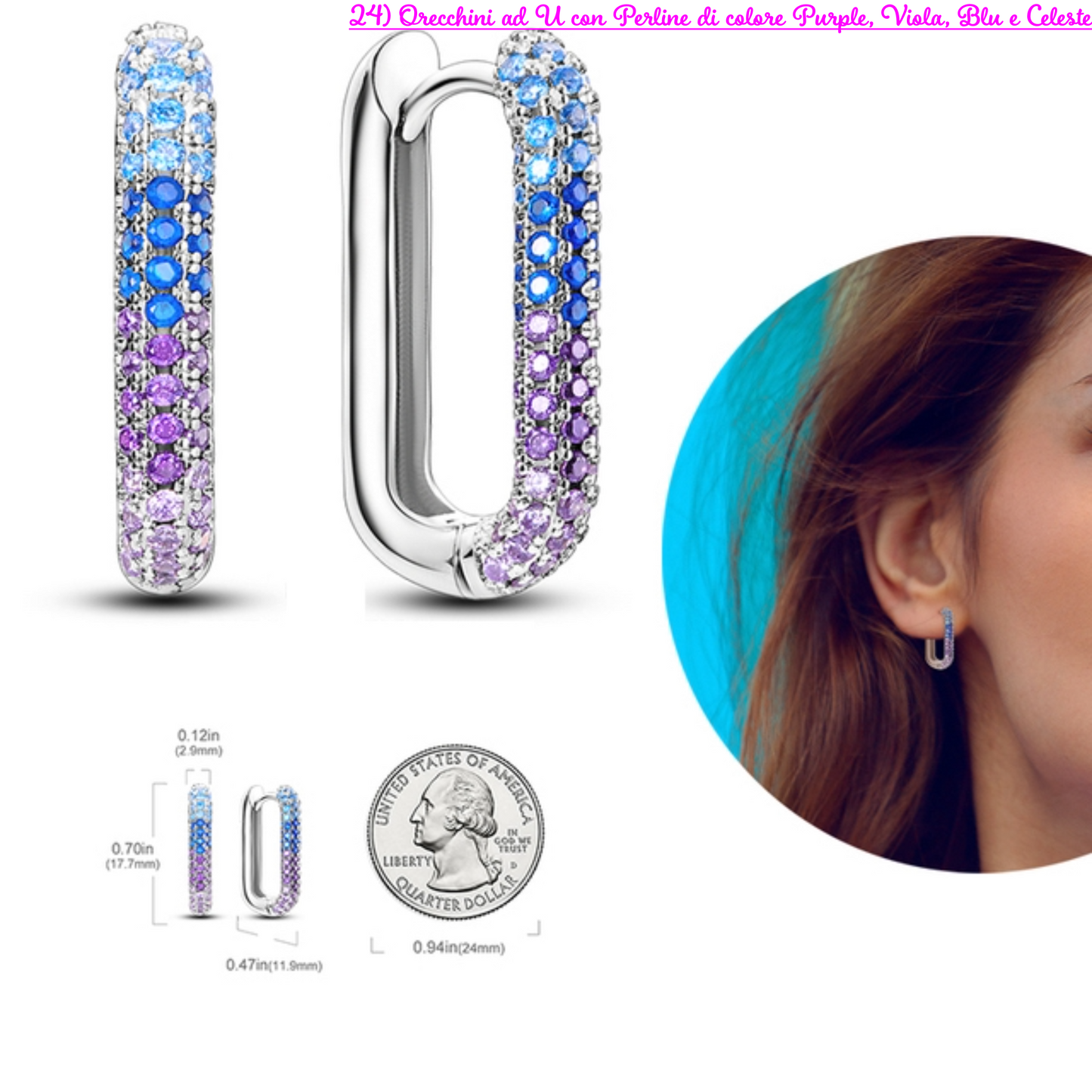 PRINCESS JEWELRY® Orecchini in Argento 925 (56 modelli) - Princess Jewelry