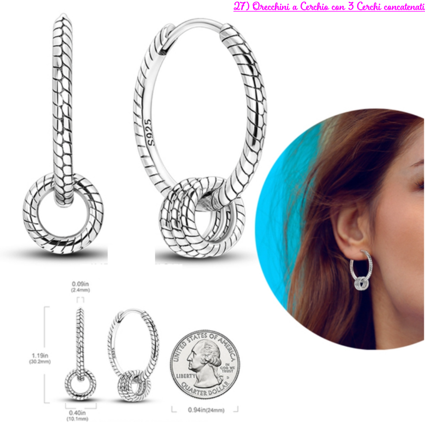 PRINCESS JEWELRY® Orecchini in Argento 925 (56 modelli) - Princess Jewelry